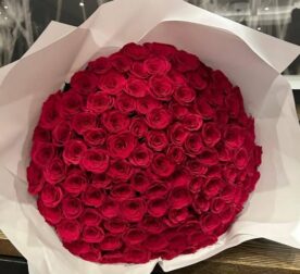 120 red roses bouquet
