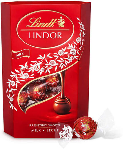 Red lindt lindor chocolate